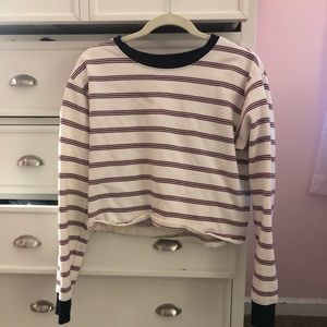 Forever 21 striped sweatshirt